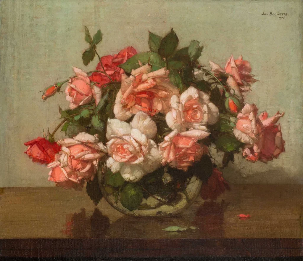 Jan Bogaerts – Stilleven met rozen
