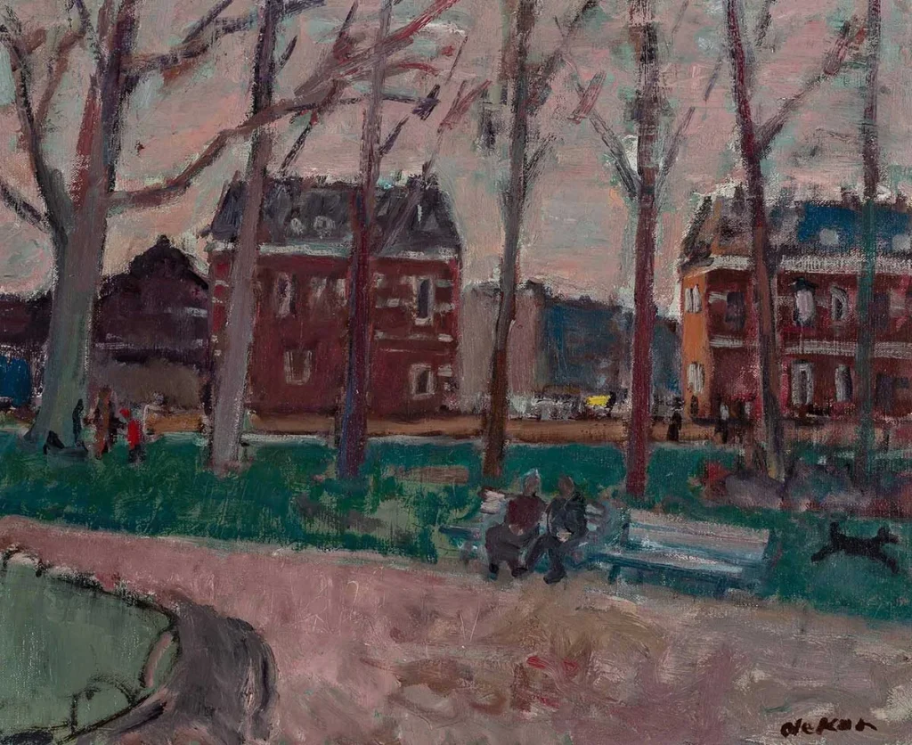 Otto B. de Kat – Gezicht op het Westerpark, Amsterdam