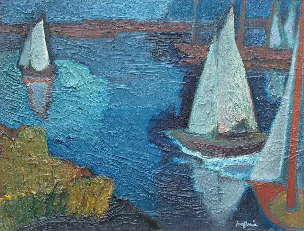 Jaap Min – Zeilboten op het Alkmaarder Meer