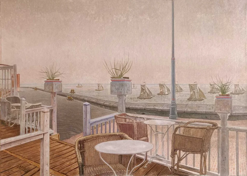 Jakob Nieweg – Terras van Hotel Noordzee Boulevard aan de Boulevard de Ruyter, Vlissingen