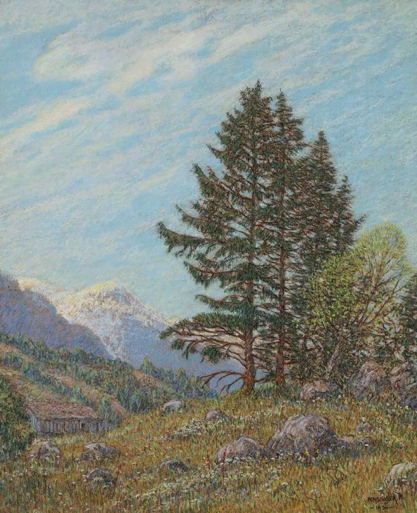 William Henry Singer – ‘Pine trees’