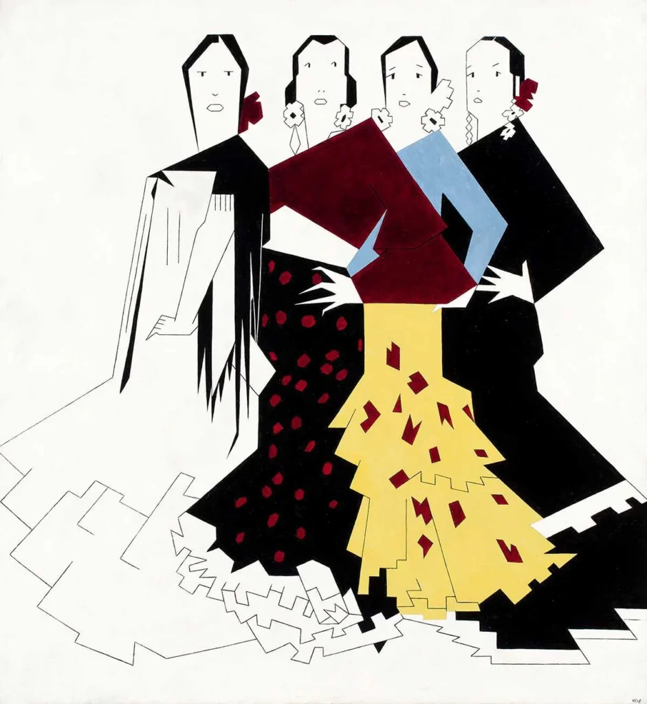 Hendrik Valk – ‘Spaanse danseressen’