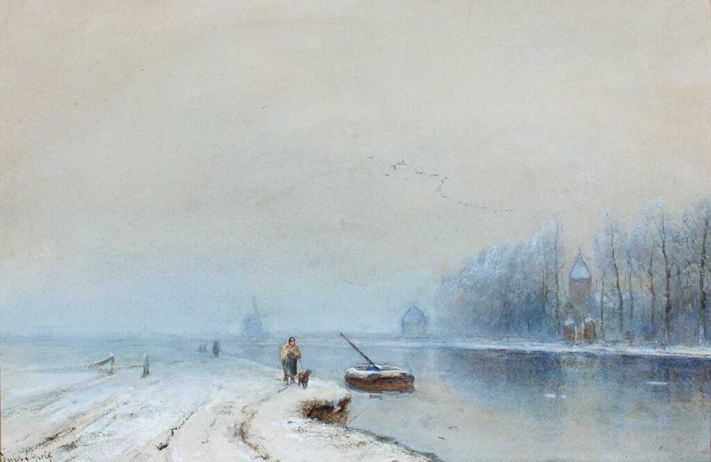 Louis Apol (1850-1936) – Winterlandschap