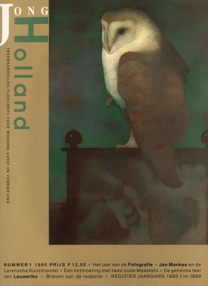 Omslag van Jong Holland 1990 nr. 1 met het artikel Jan Mankes en de Larensche Kunsthandel